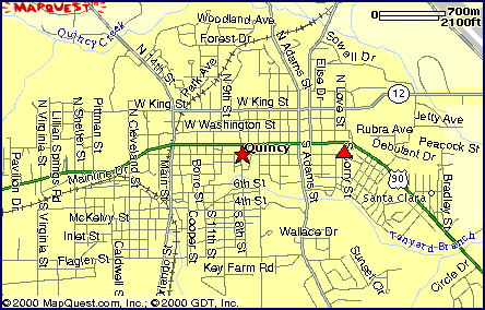 Map of Quincy